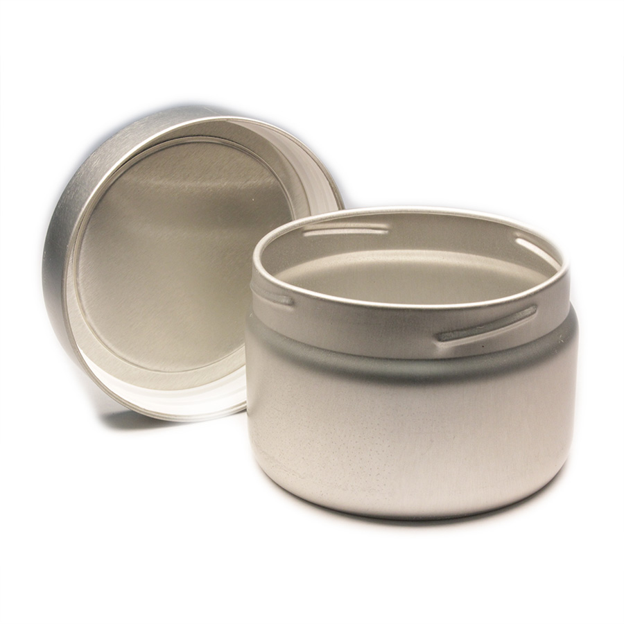 8oz Deep Screw Top Seamless Tin Wells Can Company