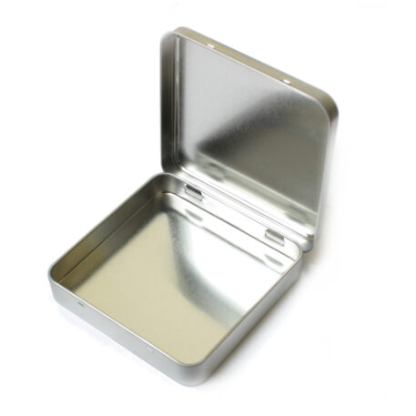 Large Square Hinged Tin