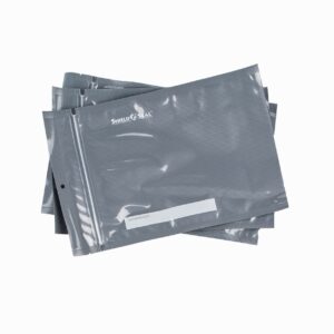 Shield N Seal 8x12 Black-Clear 5mil 50PK Food Vacuum Bag w/zipper