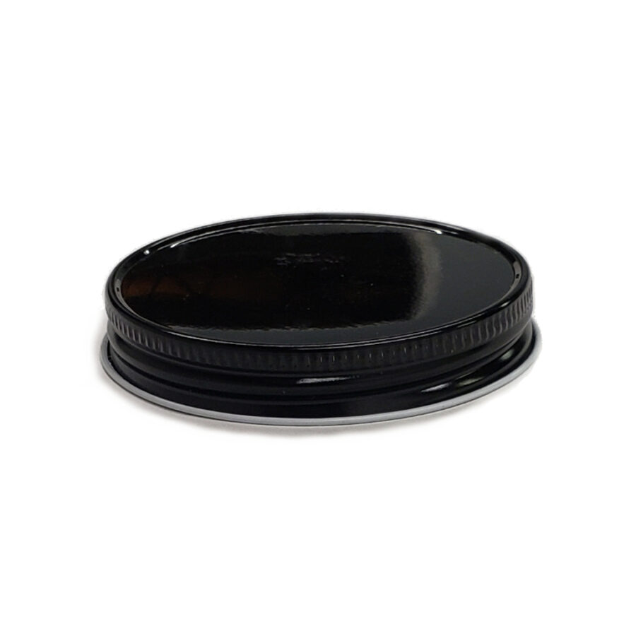 63400 CT Black Metal Lid with standard Plastisol Liner Wells Can Company