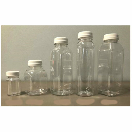 Plastic Containers PET Clear Juice Bottles