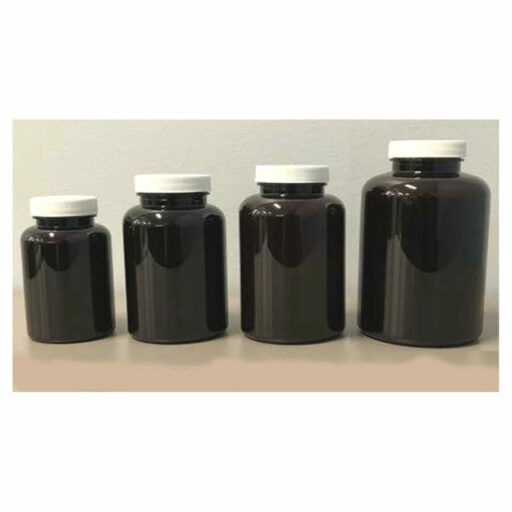 PLASTIC CONTAINER DARK AMBER PET PACKER