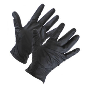 MK Phoenix POWDER-FREE NITRILE BLACK GLOVES 100PK